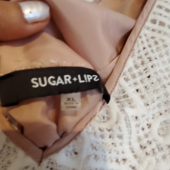 SUGAR+LIPS NEW WOMEN'S WHITE LAYERED LACE  ROMPER - Picture 5 of 6